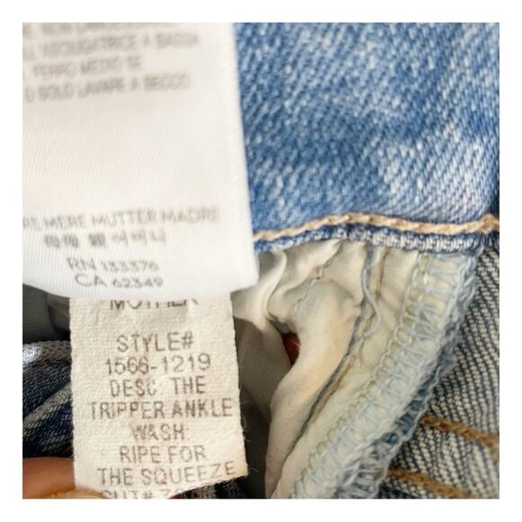 MOTHER The Tripper Ankle Jeans Ripe For The Squeeze Wash Sz 24 - Picture 11 of 13